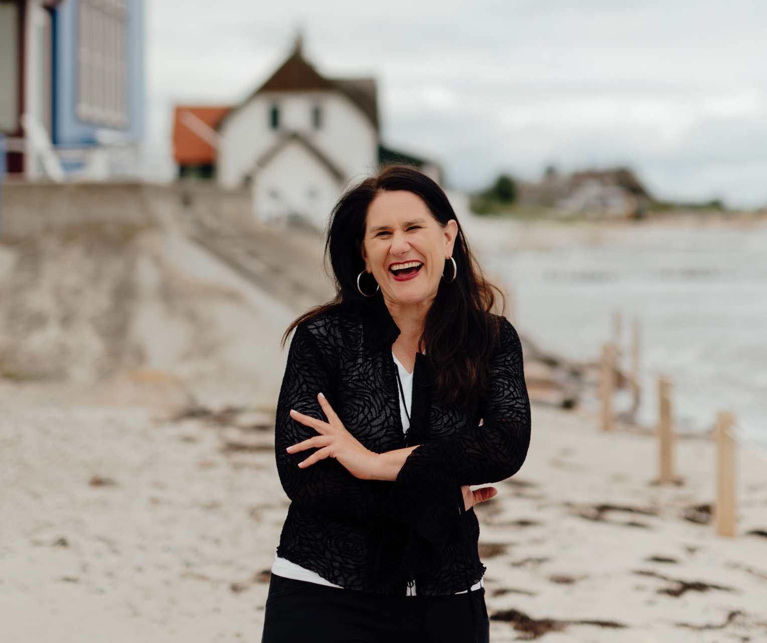 Simone Weiß am Meer