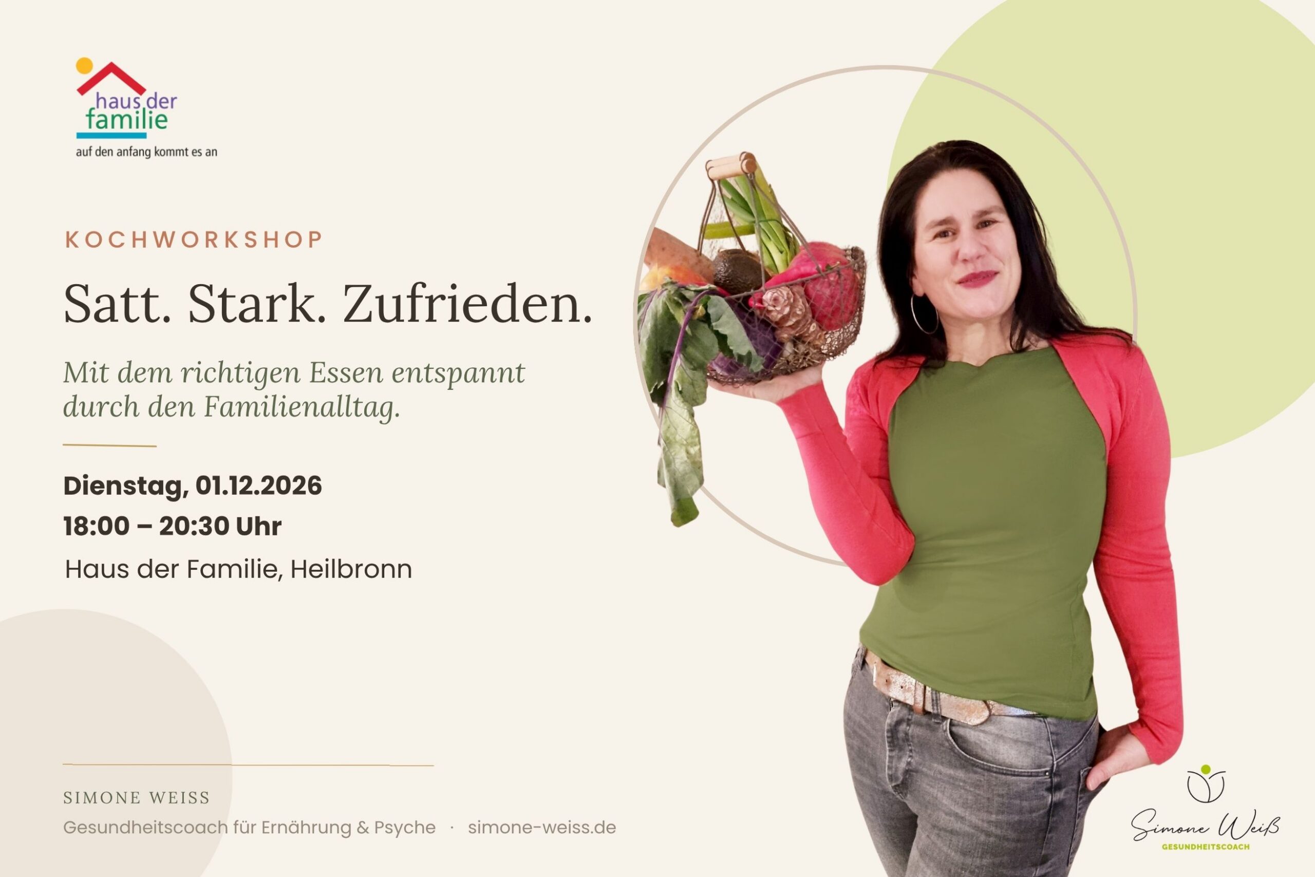 Satt. Stark. Zufrieden. - Mit dem richtigen Essen entspannt durch den Familienalltag